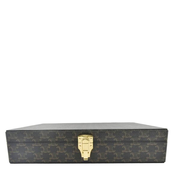 Celine Triomphe Canvas Stationery Case Brown - Picture 4 of 13